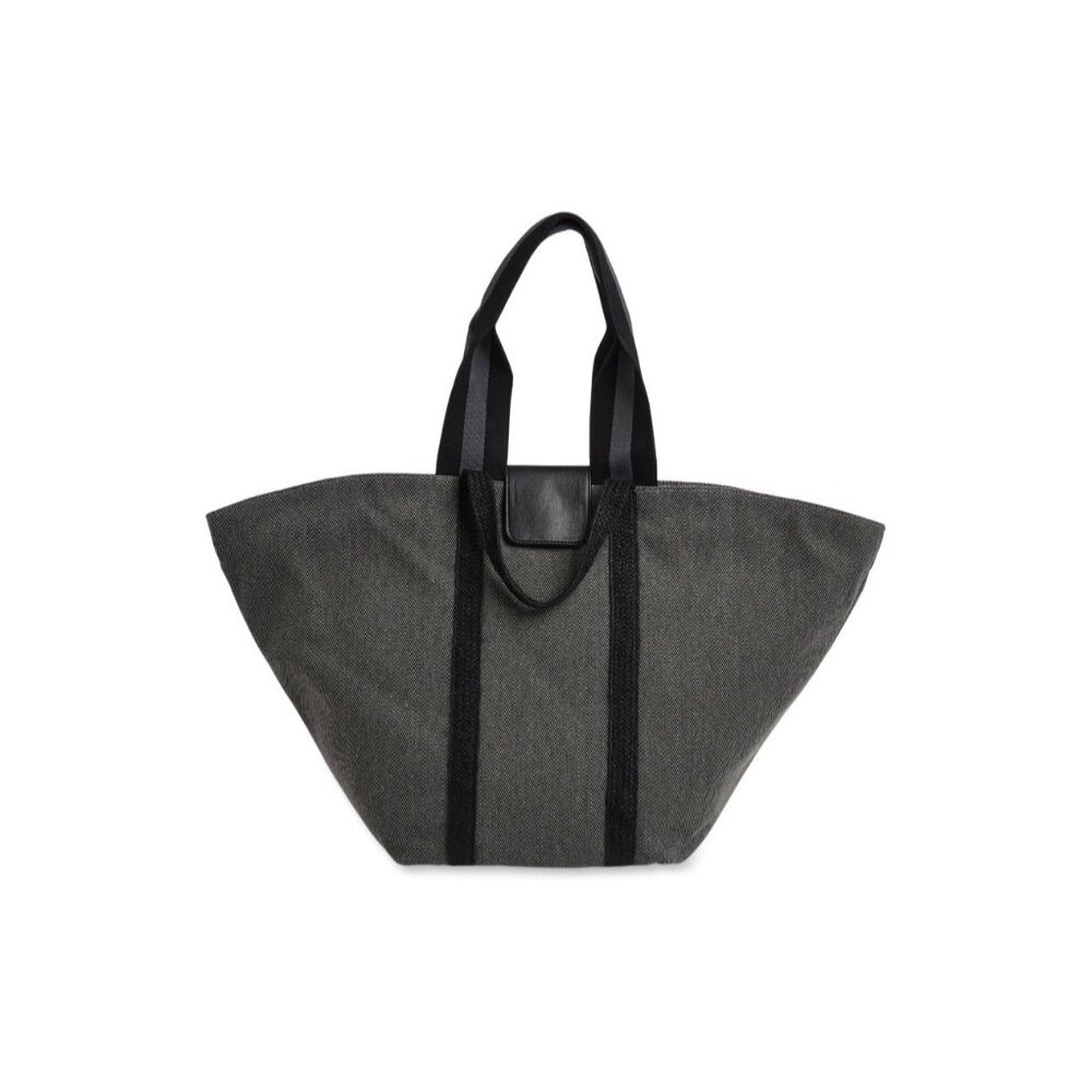 No Boundaries Women’s Tulip Tote Bag Beach Pool Travel Gray Black Handbag NEW